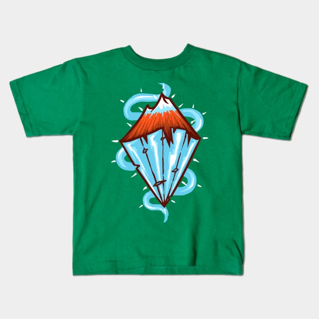 diamond mountain Kids T-Shirt by barmalisiRTB